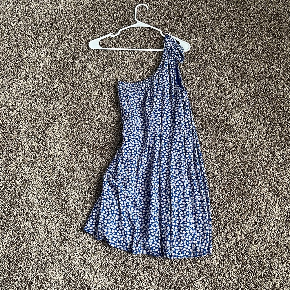Floral one shoulder dress